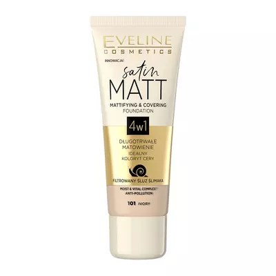 Eveline Podkład Satin Matt 101 Ivory 30ml