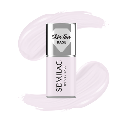 Semilac Baza do Lakierów Hybrydowych Skin Tone Cover Base Milky Pink