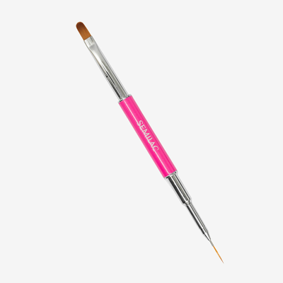 Semilac Nail Art Brush Dwustronny Pędzel do Stylizacji Paznokci