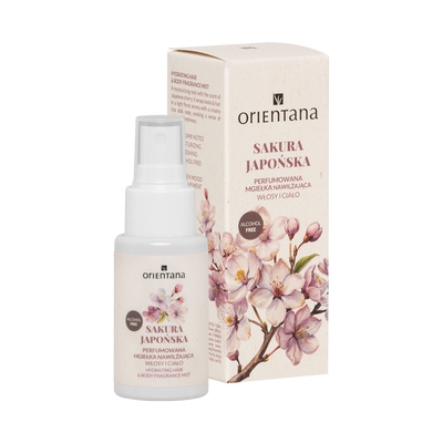 Orientana Sakura Japońska Perfumowana Mgiełka Nawilżająca do Ciała i Włosów 50ml