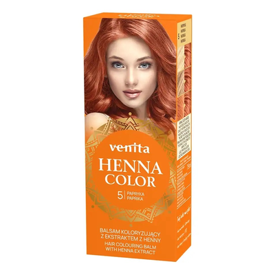 Venita Henna Color Balsam Koloryzujący do Włosów z Ekstraktem z Henny 5 Papryka