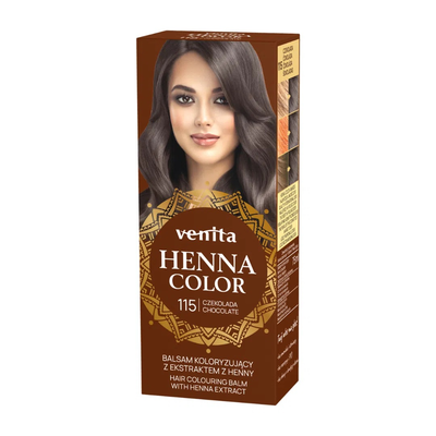 Venita Henna Color Balsam Koloryzujący do Włosów z Ekstraktem z Henny 115 Czekolada