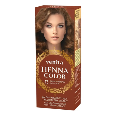 Venita Henna Color Balsam Koloryzujący do Włosów z Ekstraktem z Henny 13 Orzech Laskowy