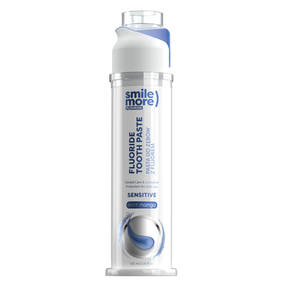 HISKIN Smile More Delikatna Pasta do Wrażliwych Zębów i Dziąseł z Fluorem Mint Mango 100ml