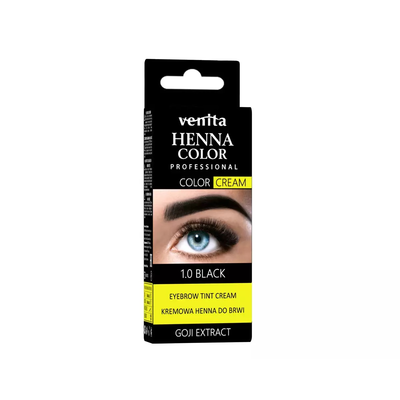 Venita Kremowa Henna do Brwi 1.0 Black