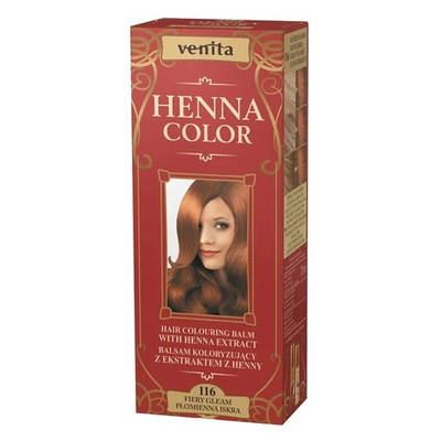 Venita Henna Color Balsam Koloryzujący do Włosów z Ekstraktem z Henny 116 Płomienna Iskra
