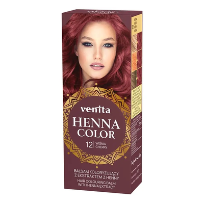 Venita Henna Color Balsam Koloryzujący do Włosów z Ekstraktem z Henny 12 Wiśnia