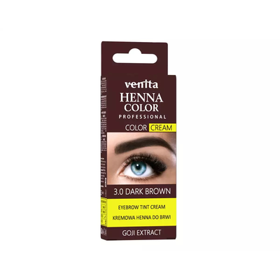 Venita Kremowa Henna do Brwi 3.0 Ciemny Brąz