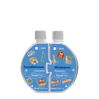 HISKIN Zestaw Puzzle Szampon + Odżywka do Włosów Travel Size
