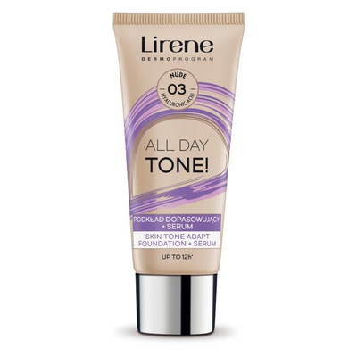 Lirene All Day Tone Podkład Dopasowujący + Serum 03 Nude
