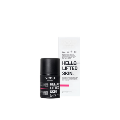 Veoli Botanica Hello Lifted Skin Szerokopasmowy Lekki Krem Ochronny SPF50+ z Neuropeptydami i Kwasem Ferulowym 50ml