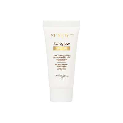 Sunew Med+ SUNglow SPF50 Odmładzający Krem Przeciwsłoneczny do Codziennego Stosowania 20ml