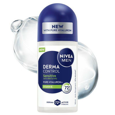 NIVEA Men Derma Control Sensitive Antyperspirant Roll-On 50ml