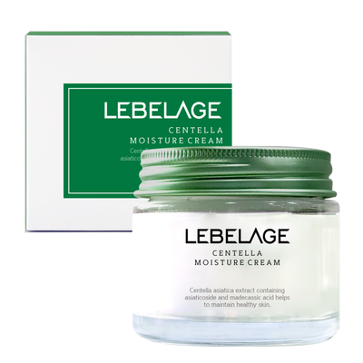 Lebelage Centella Moisture Cream Kojąco-Nawilżający Krem do Twarzy z Ekstraktem z Wąkroty Azjatyckiej 70ml