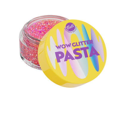Bell Mood Maker Wow Glitter Pasta Brokatowa do Twarzy i Ciała 01 Pink Mirage