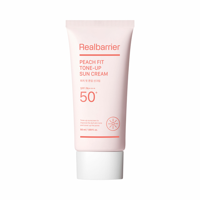 [Real Barrier] Peach Fit Tone-Up Sun Cream SPF 50+ PA++++50ml