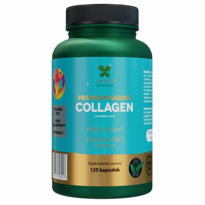 Lanco Nutritions Premium Marine Collagen Suplement Diety 120 Kapsułek