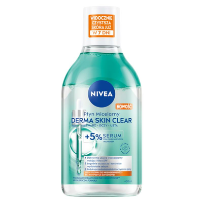 NIVEA Derma Skin Clear Płyn Micelarny z 5% Serum 400ml