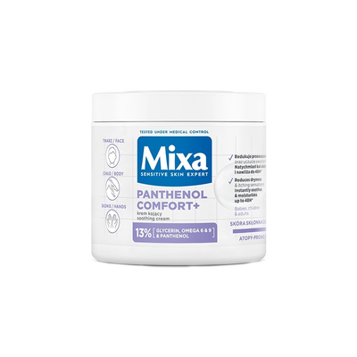 Mixa Panthenol Comfort+ Krem Kojący do Twarzy Ciała i Dłoni 400ml