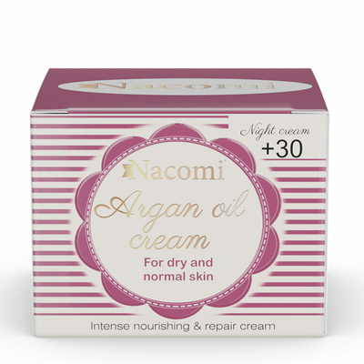 Nacomi Arganowy Krem na noc z kwasem hialuronowym 30+ 50ml