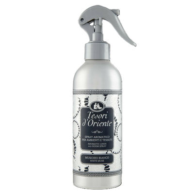 Tesori d'Oriente Odświeżacz Powietrza i Tkanin Muschio Bianco 250ml