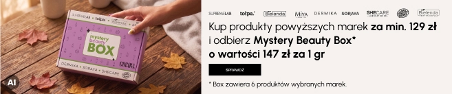Kup produkty wybranych marek za min. 129 zł i odbierz Mystery Beauty Box o wartości 129 zł za 1gr