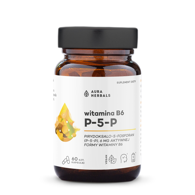 Aura Herbals Witamina B6 P-5-P Suplement Diety 60 Kapsułek