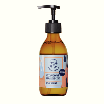 Mydlarnia Cztery Szpaki Mydło w Płynie Bezzapachowe Hipoalergiczne 300ml