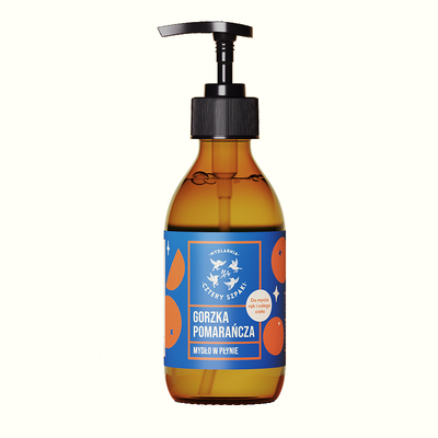 Mydlarnia Cztery Szpaki Mydło w Płynie Gorzka Pomarańcza 300ml