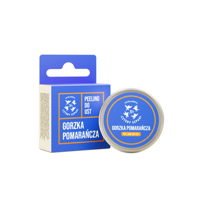 Mydlarnia Cztery Szpaki Peeling do Ust Gorzka Pomarańcza 15ml