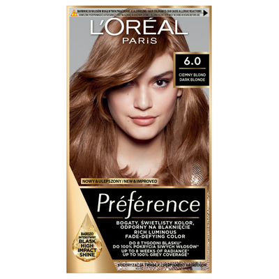 Loreal Preference Farba do Włosów 6.0 Ciemny Blond