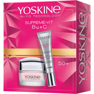 YOSKINE Supreme-Vit B12 &amp; C Zestaw Kosmetyków do Pielęgnacji Twarzy 50+