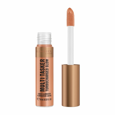 Rimmel Multi Tasker Turbocharged Glow Rozświetlający Bronzer w Płynie 007 Spilling The Tea