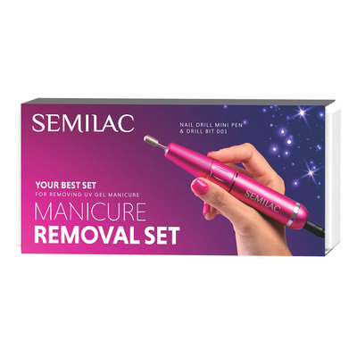 Semilac Manicure Removal Set Zestaw do Usuwania Hybryd i Żeli