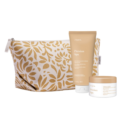 Pupa Persian Spa Zestaw Balsam do Ciała + Mleczko pod Prysznic + Kosmetyczka