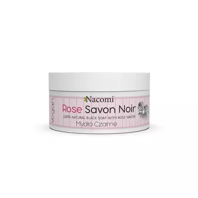 Nacomi Savon Noir Czarne Mydło Róża 125g