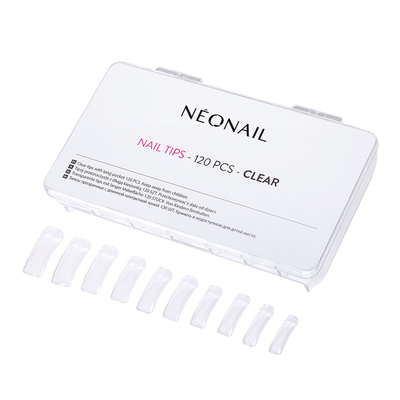 Neonail Tipsy z Kieszonką Clear 120 Sztuk