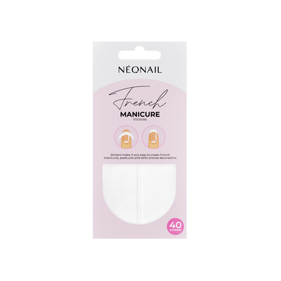 Neonail Szablony do French Manicure 40 Sztuk