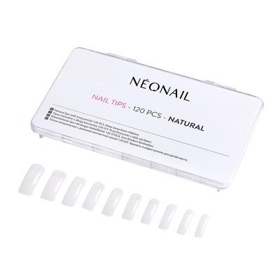 Neonail Tipsy z Kieszonką Natural 120 Sztuk