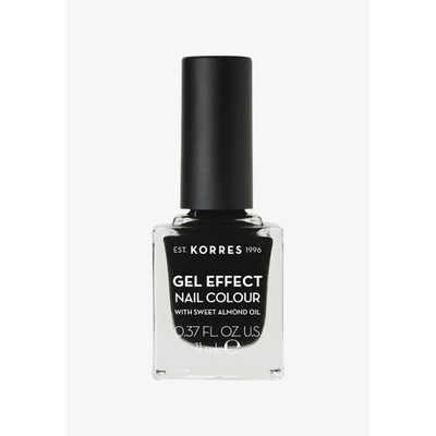 KORRES Gel Effect Nail Colour Lakier do Paznokci 100 Black