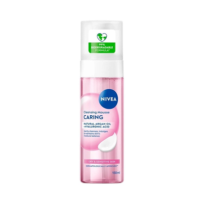NIVEA Caring Pielęgnująca Pianka Oczyszczająca 150ml