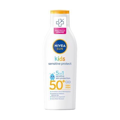 NIVEA Sun Sensitve Protect Balsam do Opalania dla Dzieci 5w1 z Filtrem SPF50+ 200ml