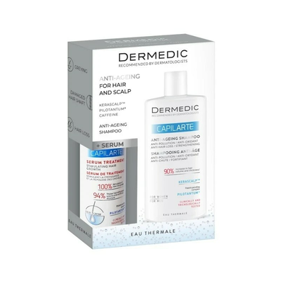 Dermedic Capilarte Zestaw Szampon + Serum Kuracja Stymulująca Wzrost Włosów
