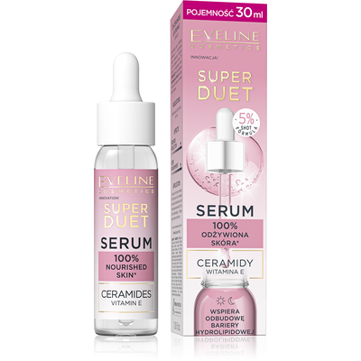 Eveline Super Duet Serum z Kompleksem Ceramidów i Witaminy E 30ml