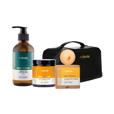 myBuddy Zestaw ME TIME Żel + Peeling + Kula + Kosmetyczka
