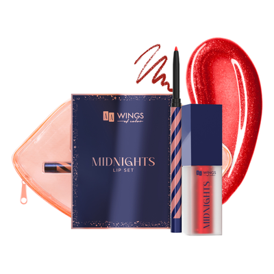AA Wings of Color Midnights Zestaw do Makijażu Ust 03 Midnight Red