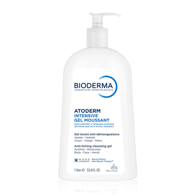 Bioderma Atoderm Intensive Nawilżający Żel Oczyszczający 1l