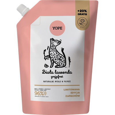 Yope Refill Mydło w Płynie Biała Lawenda Grejpfrut 600ml