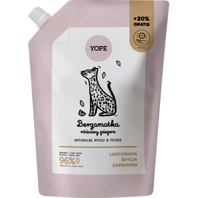 Yope Refill Mydło w Płynie Bergamotka Różowy Pieprz 600ml