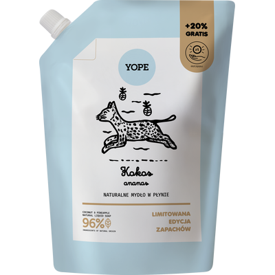 Yope Refill Mydło w Płynie Kokos Ananas 600ml